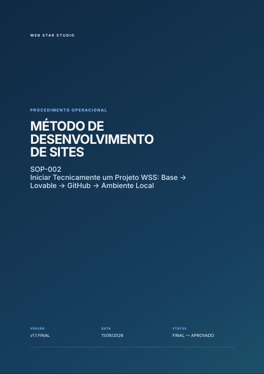 Primeira página de SOP-002